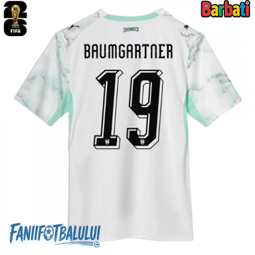 Austria Christoph Baumgartner #19 Tricou Fotbal Replică Mondial 2026 Barbati Deplasare Austria Christoph Baumgartner #19 Tricou Fotbal Replică Mondial 2026 Barbati Deplasare